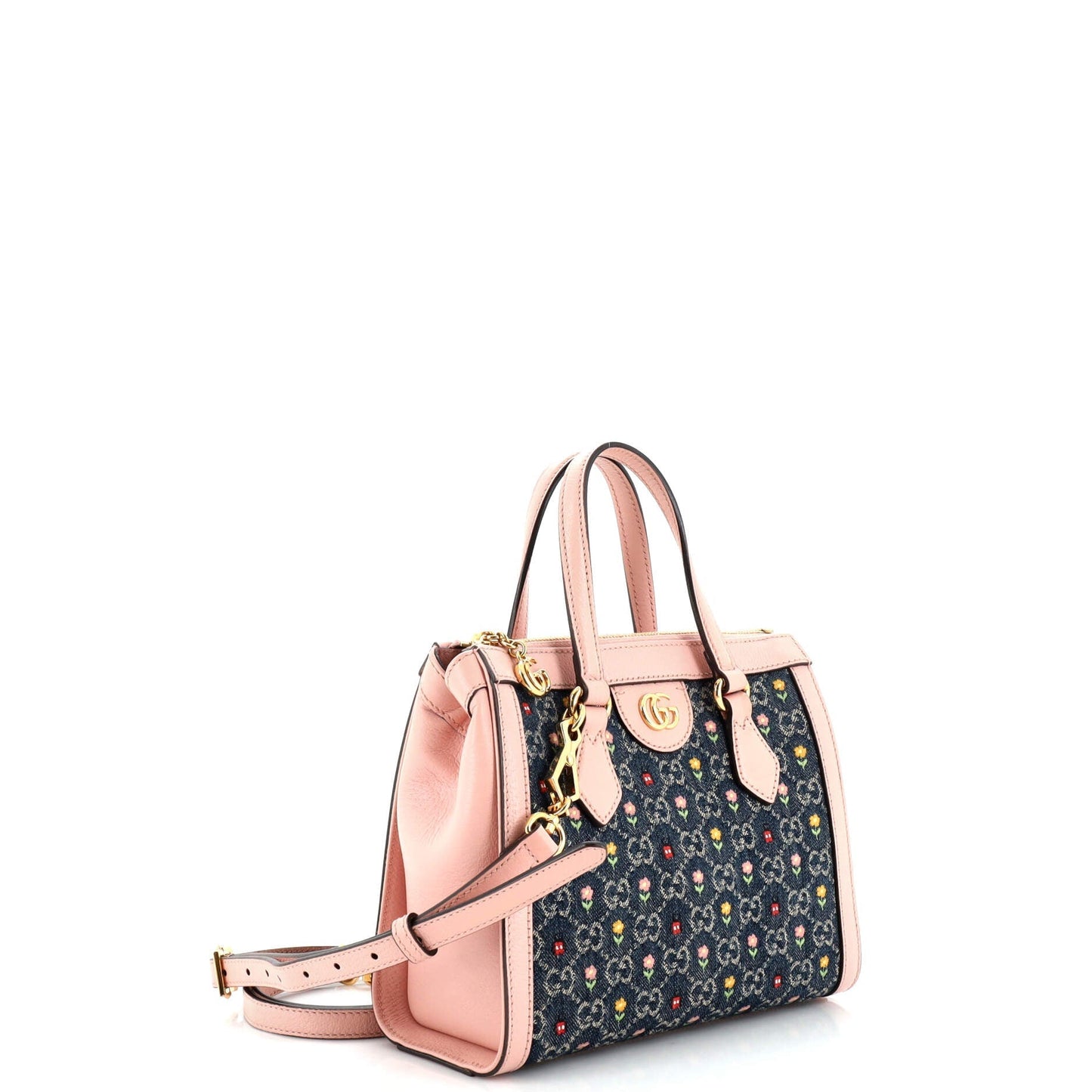 Ophidia Top Handle Tote Printed GG Denim Small