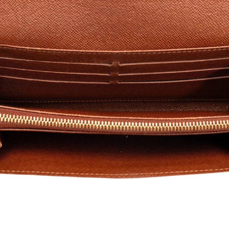 Louis Vuitton Monogram M61734 Long Wallet PVC Brown