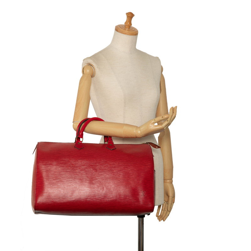 LOUIS VUITTON Epi Speedy 40 Boston Bag Handbag M42987 Castilian Red Ladies