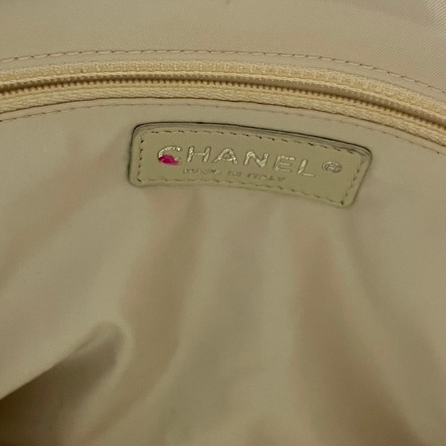 CHANEL Paris-Biarritz Petite Canvas Shopping Tote Bag