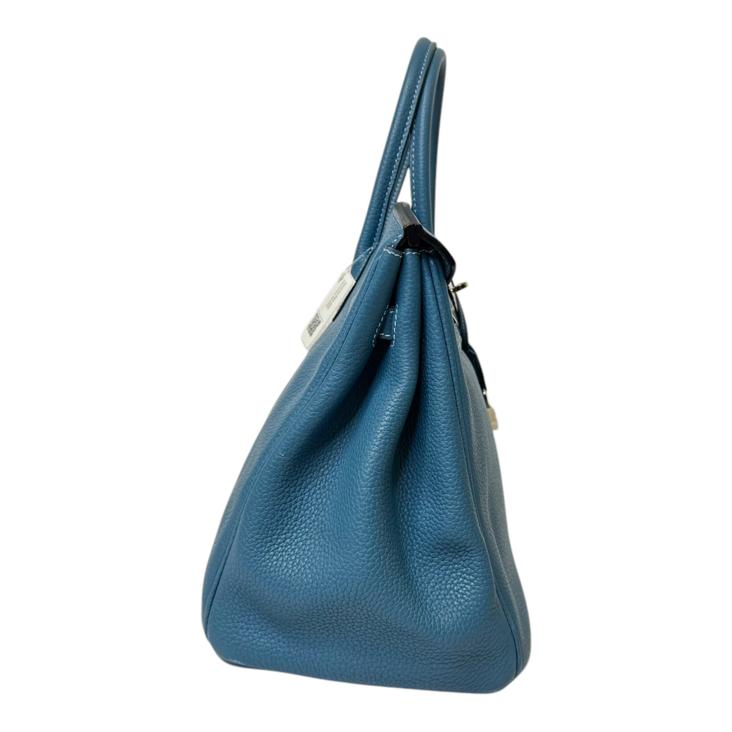 Hermes Birkin 35 Blue Jean Togo Silver Hardware