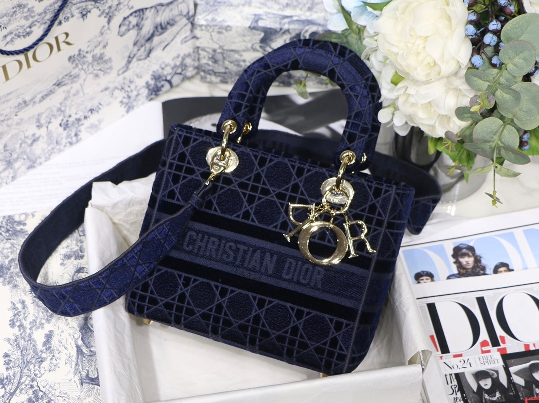 GLAMI MeGLAMIum Lady D-Lite Bag Blue For Women 9.5in/24cm CD M0565OROC