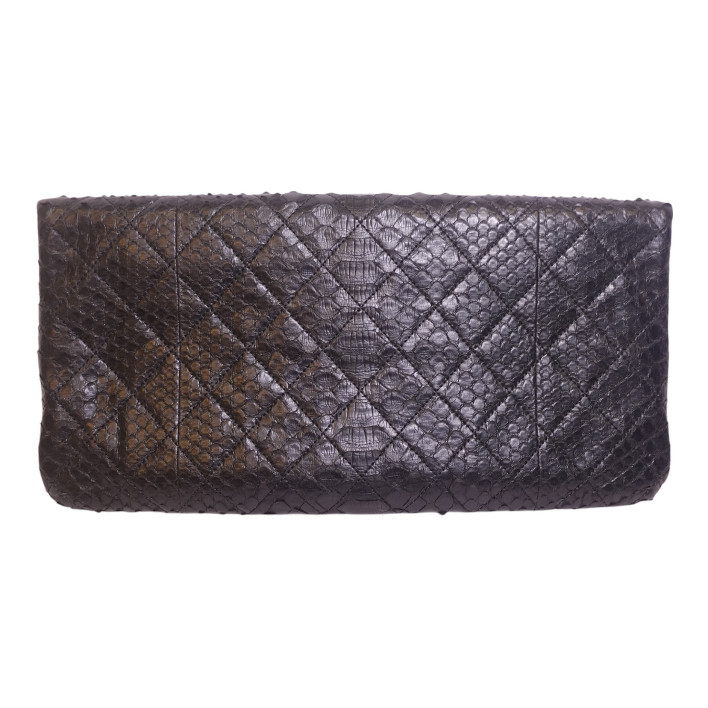 Chanel Python Medallion Clutch