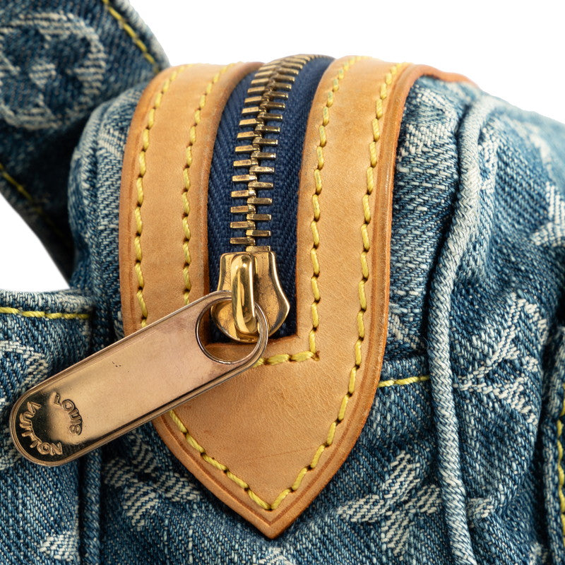 Louis Vuitton Monogram Denim Pouch Indigo Body Bag Waist Bag M95347 Blue Denim Leather  Louis Vuitton