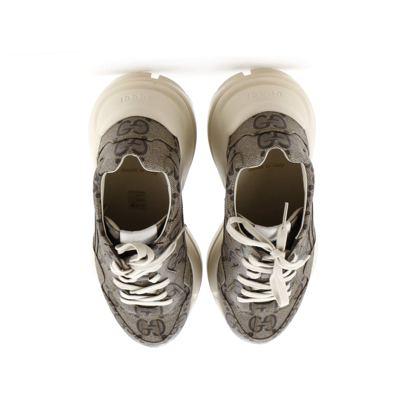 Rhyton Sneakers Jumbo GG Coated Canvas