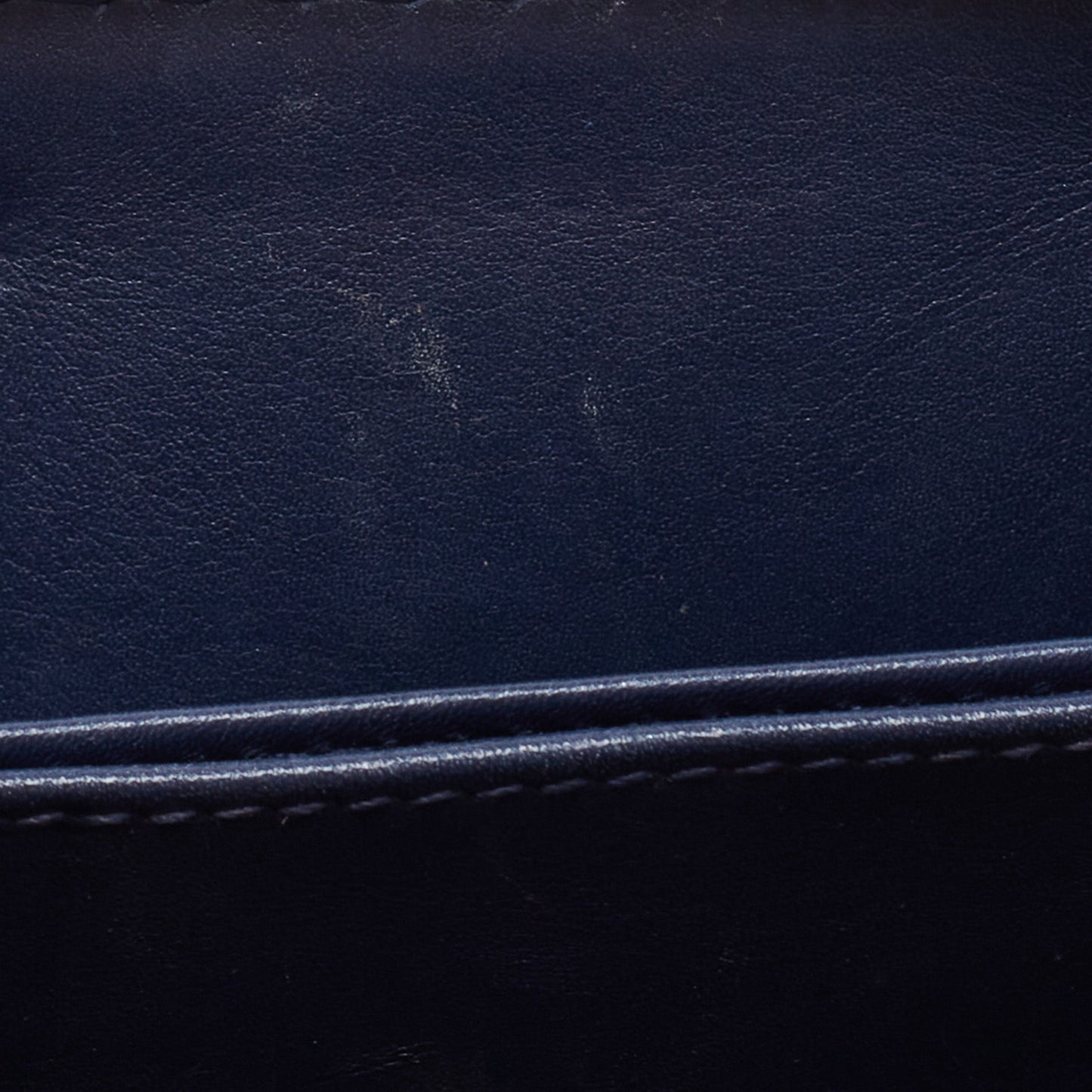 Dior Navy Leather Dior D Fence Zip Wallet
