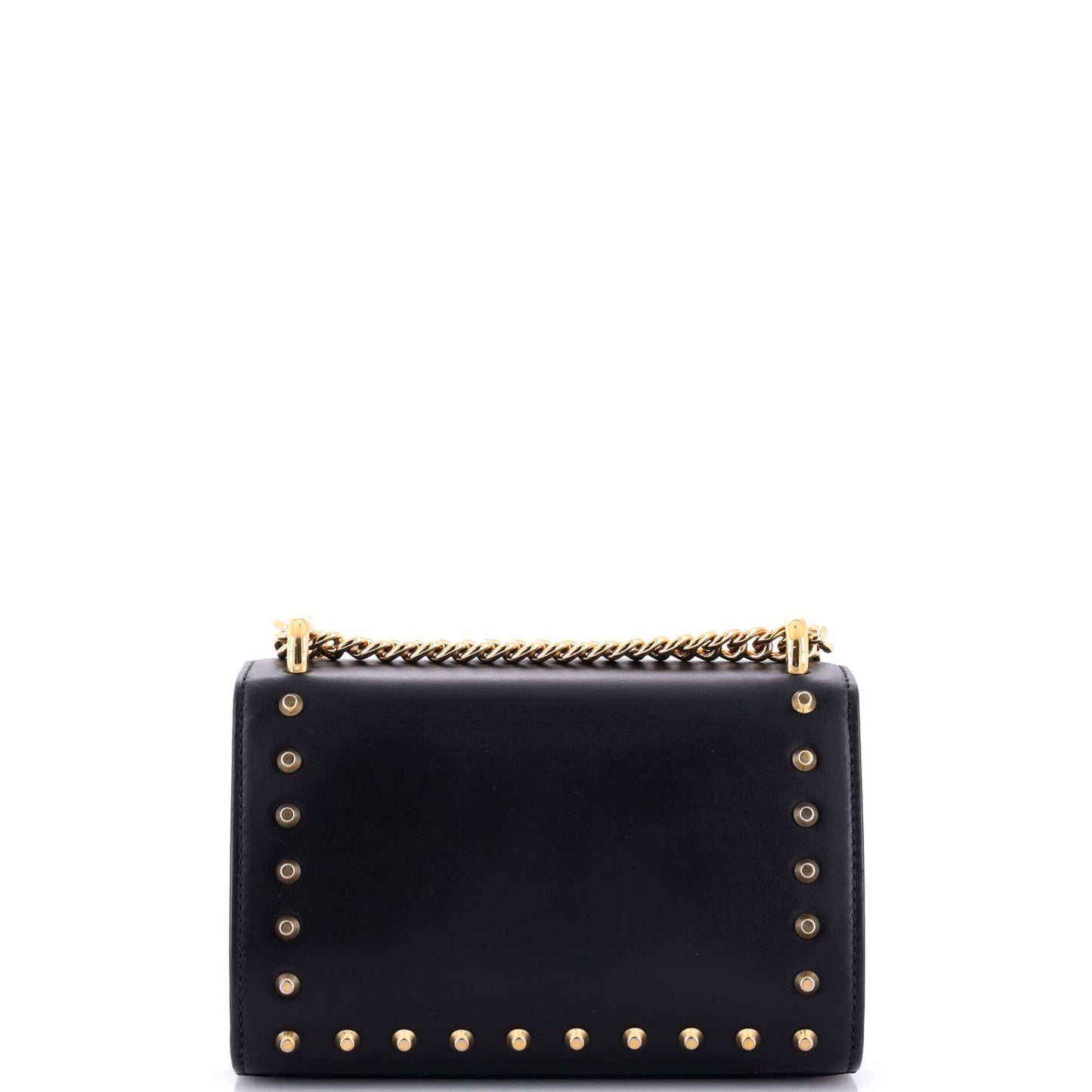 Pearly Padlock Shoulder Bag Studded Leather Small