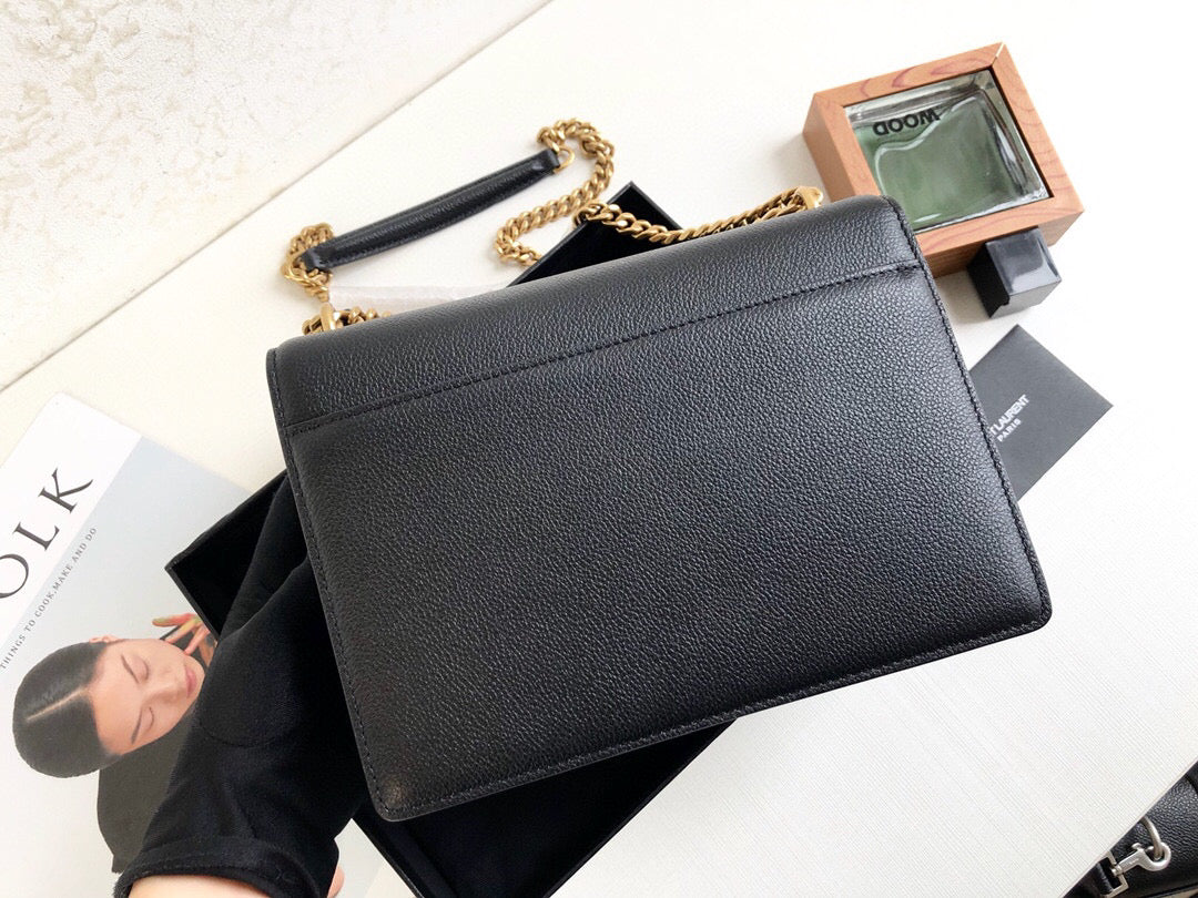 GLAMI Sunset MeGLAMIum Chain Bag Black For Women 8.6in/22cm YSL 442906D420W1000
