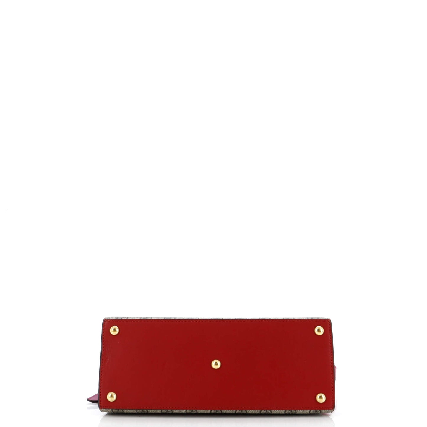Padlock Top Handle Bag GG Coated Canvas and Leather Small