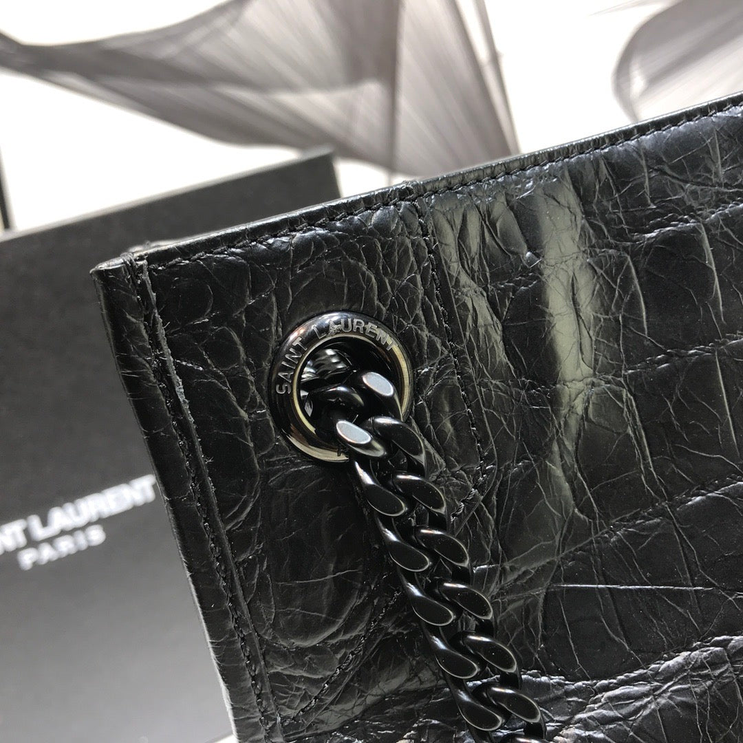 GLAMI Niki MeGLAMIum Shopping Bag Black For Women 12.6in/32cm YSLÃ‚Â 