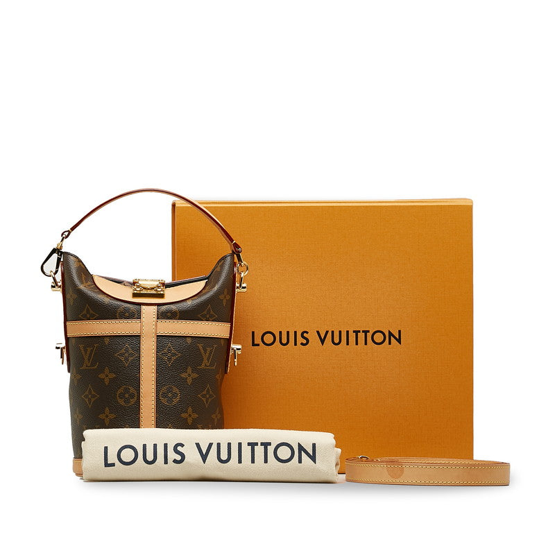 Louis Vuitton Monogram Handbag 2WAY M43587 Brown Leather  Louis Vuitton
