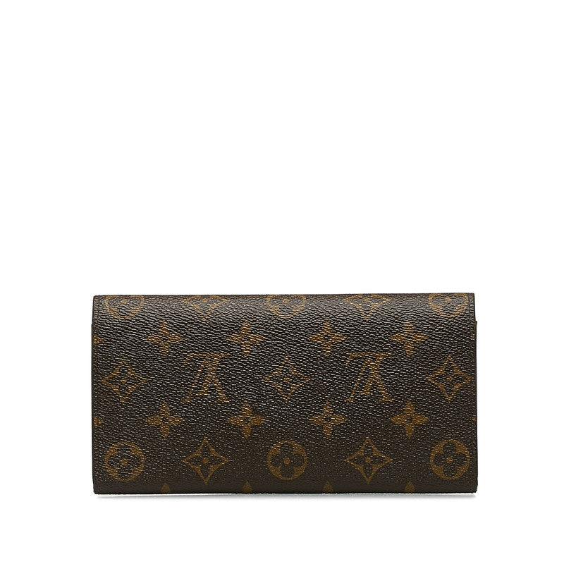 Louis Vuitton Monogram Portfolio — Emily Long Wallet M60697 Fushai Brown PVC Leather  Louis Vuitton