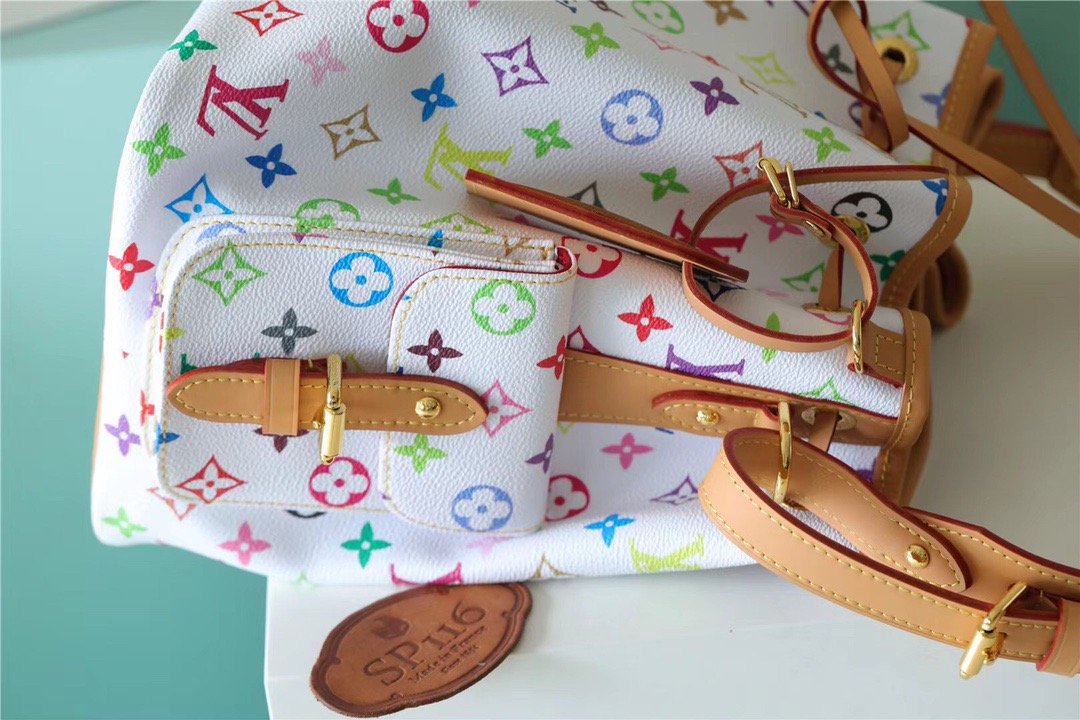 LV Noe GLAMI Monogram Monogram Multicolore White For Women,  Shoulder And Crossbody Bags 13.4in/34cm LV