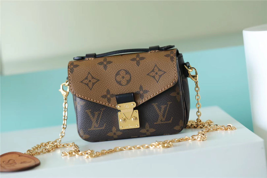 LV Micro Metis Monogram Canvas For Women, WomenÃ¢â‚¬â„¢s Handbags, Shoulder And Crossbody Bags 5.5in/14cm LV