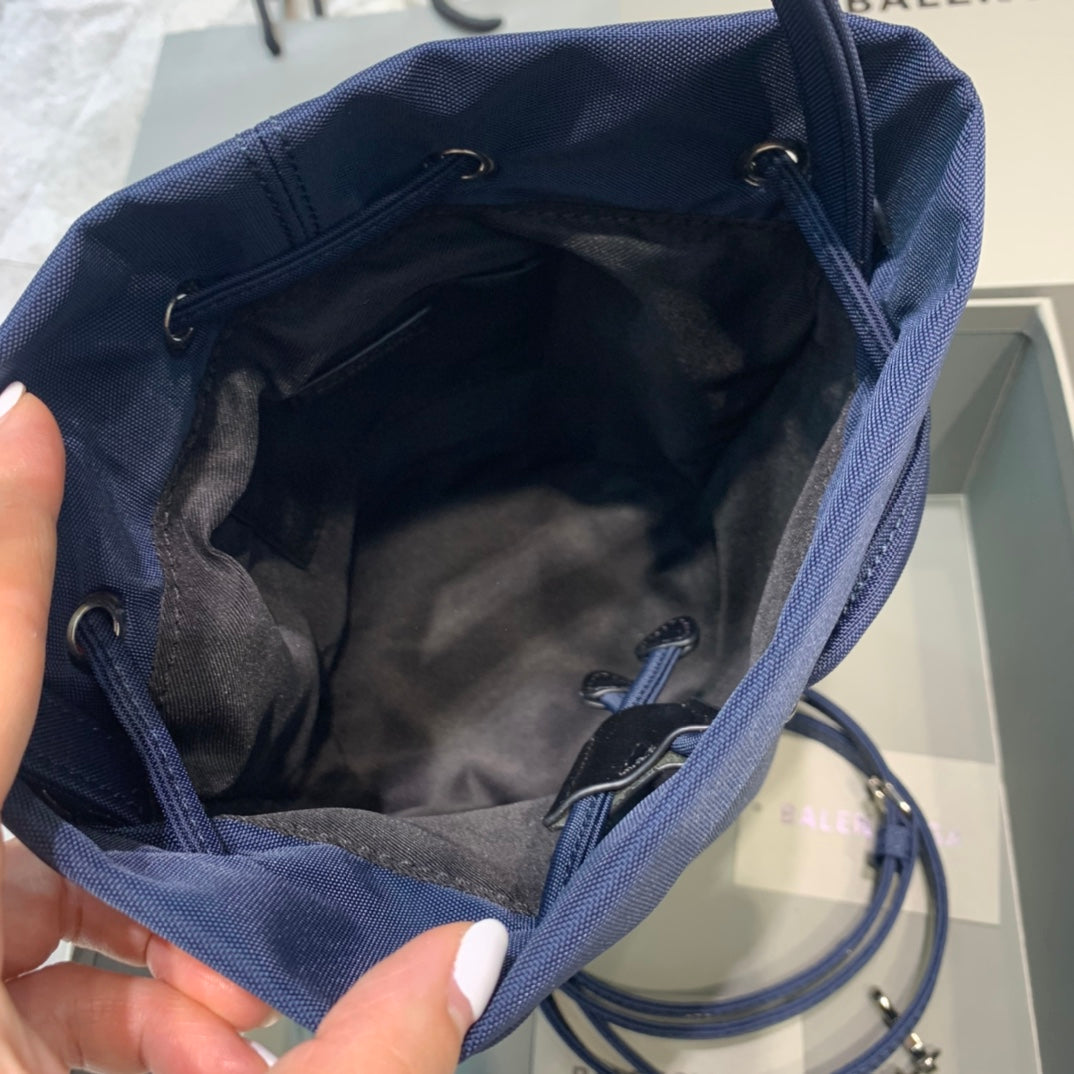 Balen Le Cagole MeGLAMIum Bucket Bag In Dark Blue, For Women,  Bags 17.6in/45cm