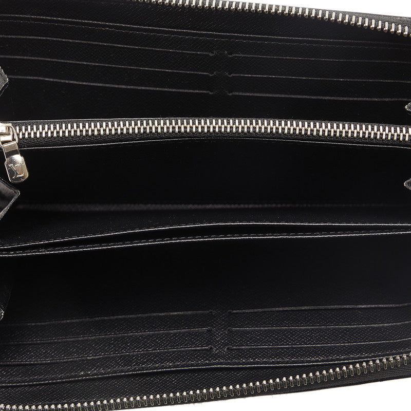 Louis Vuitton Epic Zippie Wallet Roundfasner Long Wallet M61857 Black Noir Leather Men Louis Vuitton