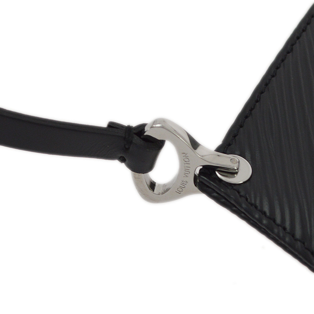 Louis Vuitton Black Epi Pochette Demi-lune Handbag M52622