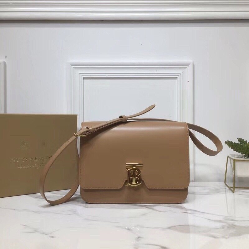 GLAMI Small TB Crossbody Bag Monogram Light Brown For Women, Bags 8.3in/21cm