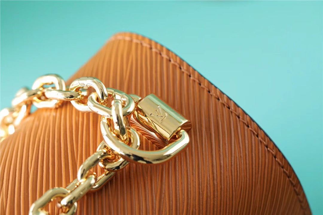 LV Twist MM Epi Gold Miel Brown For Women, WomenÃ¢â‚¬â„¢s Bags, Shoulder And Crossbody Bags 9.1in/23cm LV M59686