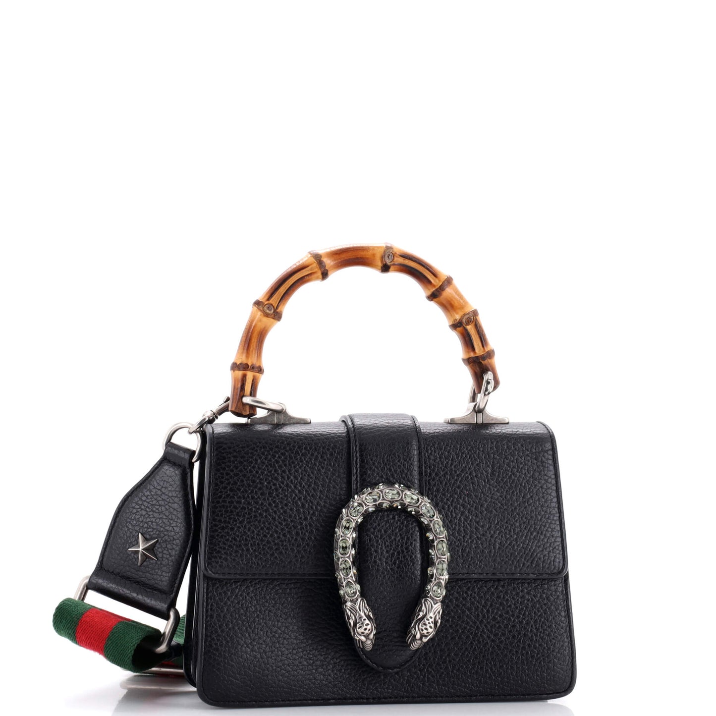 Dionysus Bamboo Top Handle Bag Leather Mini