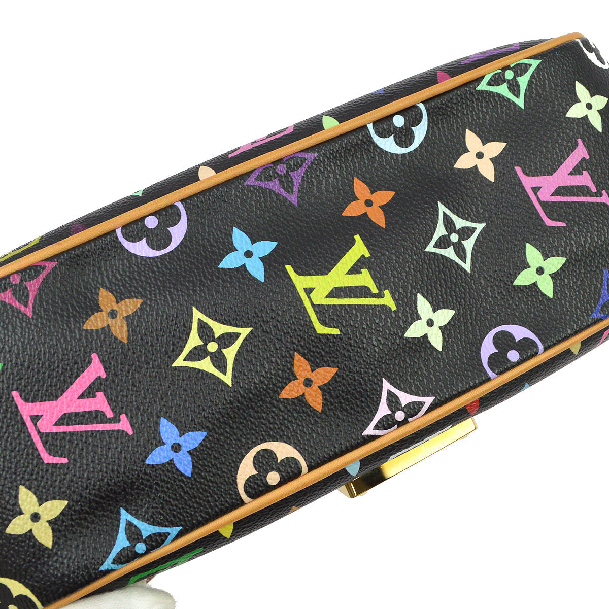 Louis Vuitton 2007 Black Monogram Multicolor Gracie MM M92591