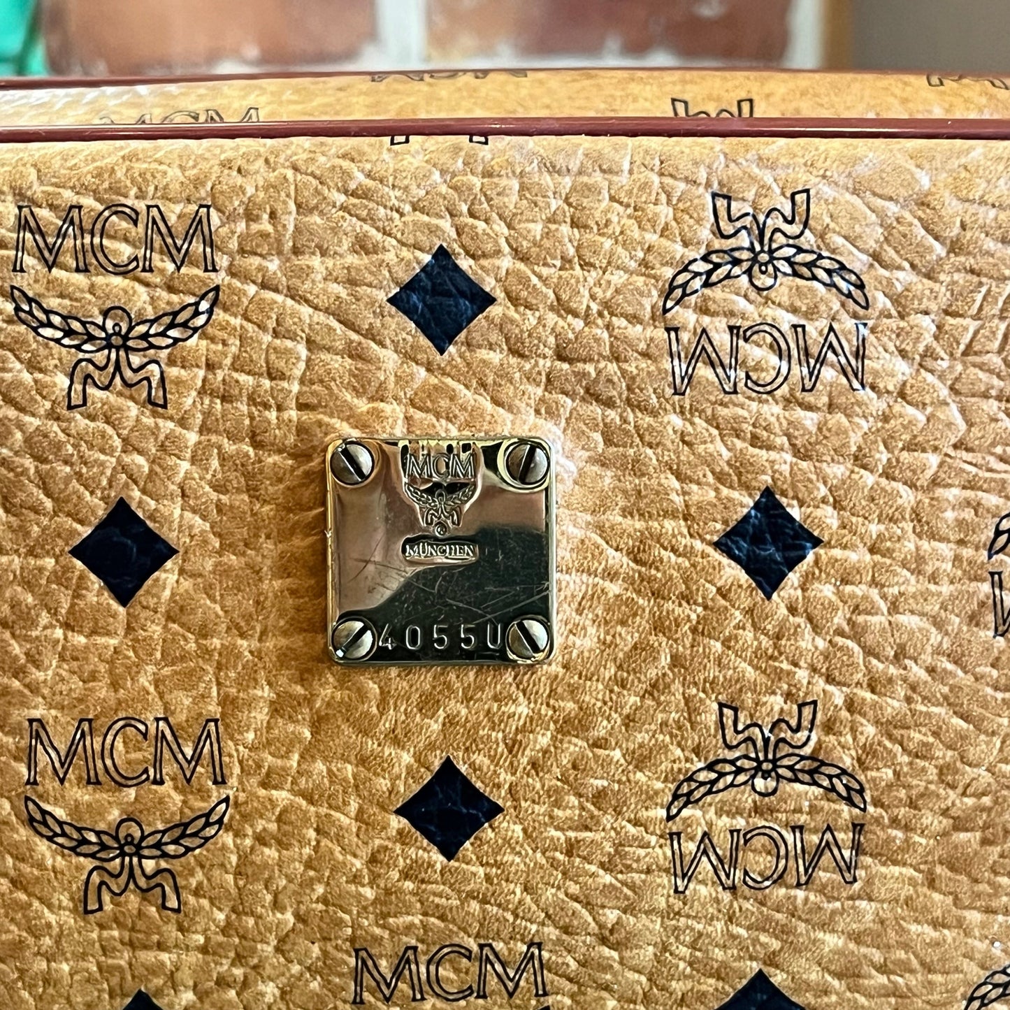 MCM Visetos Monogram Canvas Toiletry Pouch