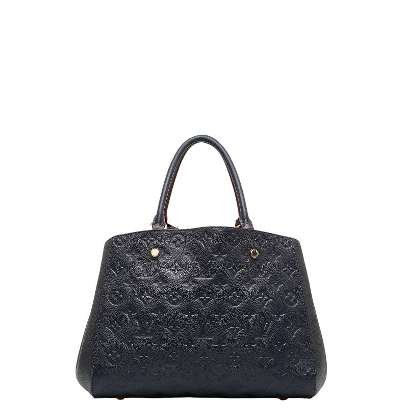 LOUIS VUITTON Montaigne MM in Monogram Amplant M42746 Marine Blue Red