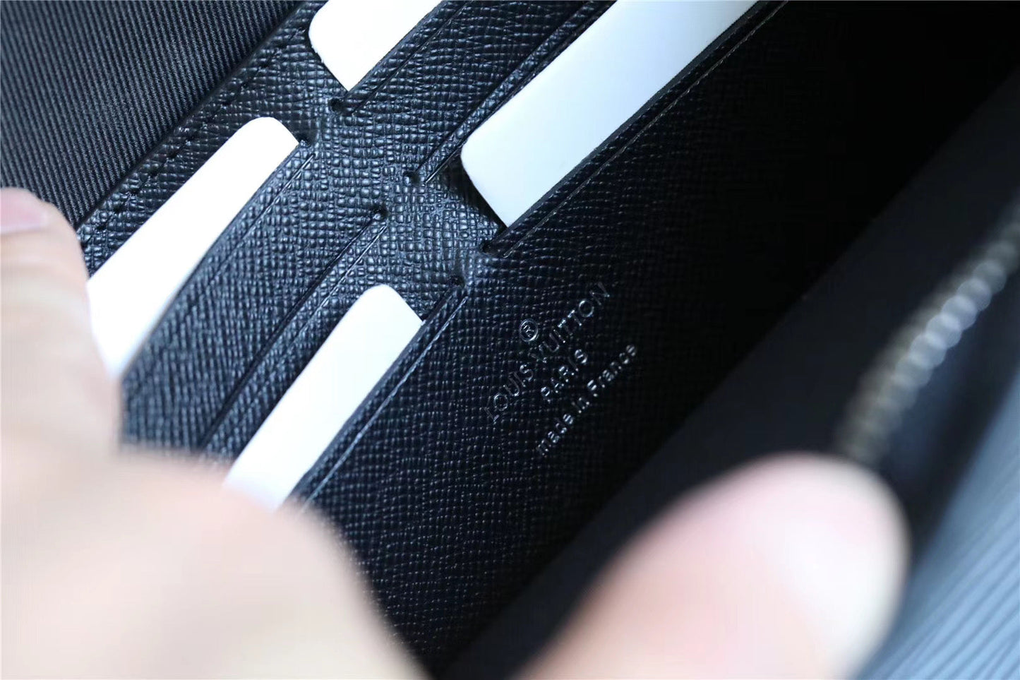 LV Pochette Voyage MM Epi Damier Graphite Canvas Black For Men, Travel AcGLAMIssories 27cm LV M56827