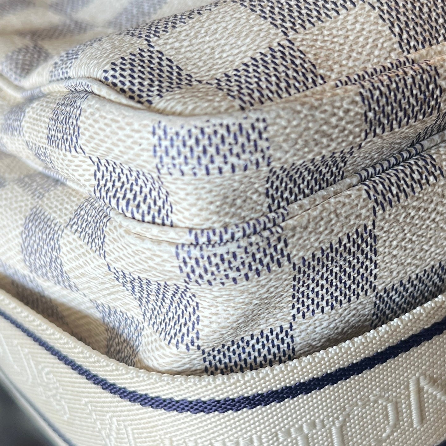 LOUIS VUITTON Damier Azur Naviglio Shoulder Bag