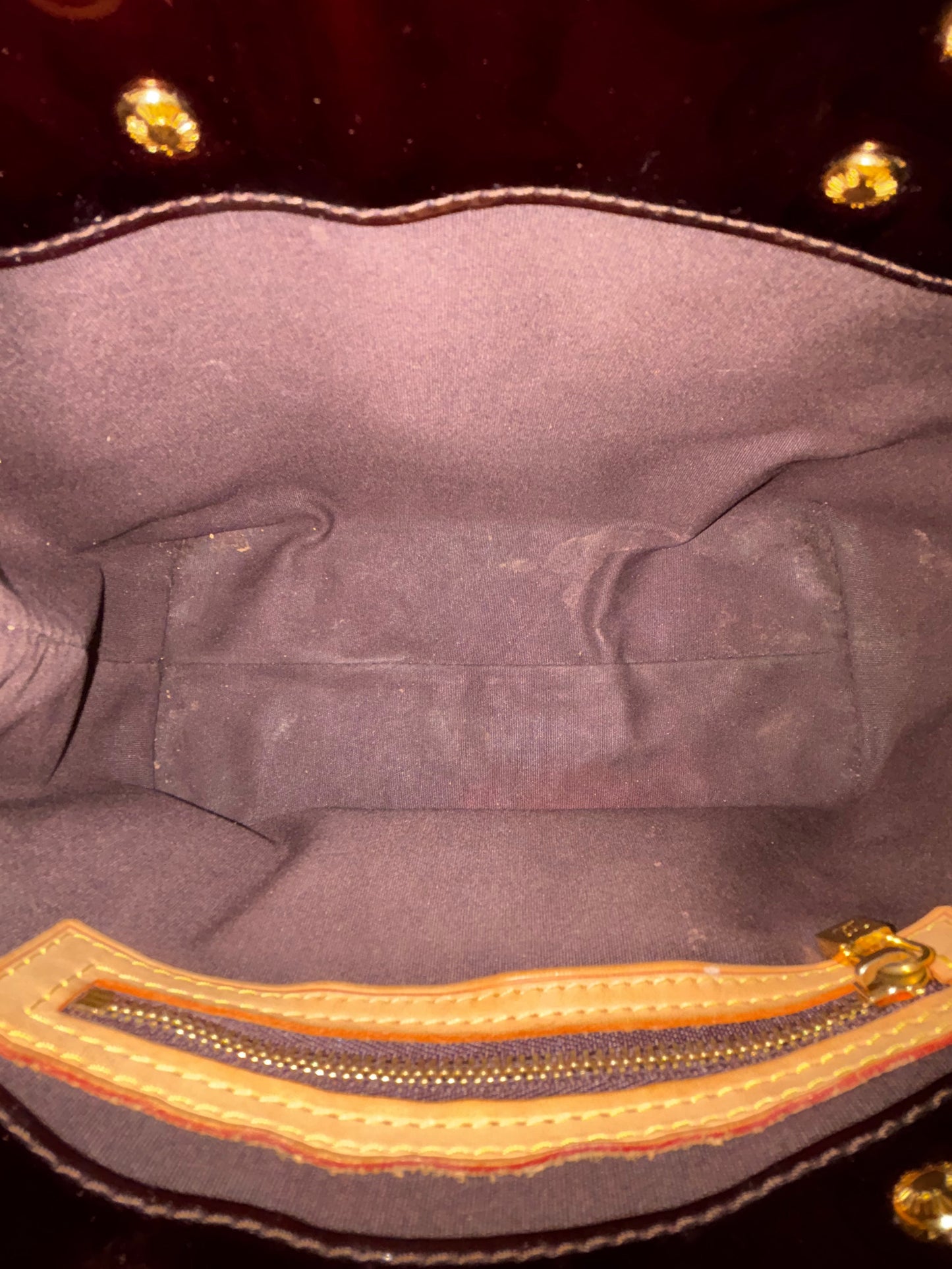 LOUIS VUITTON Vernis Amarante Reade PM Tote