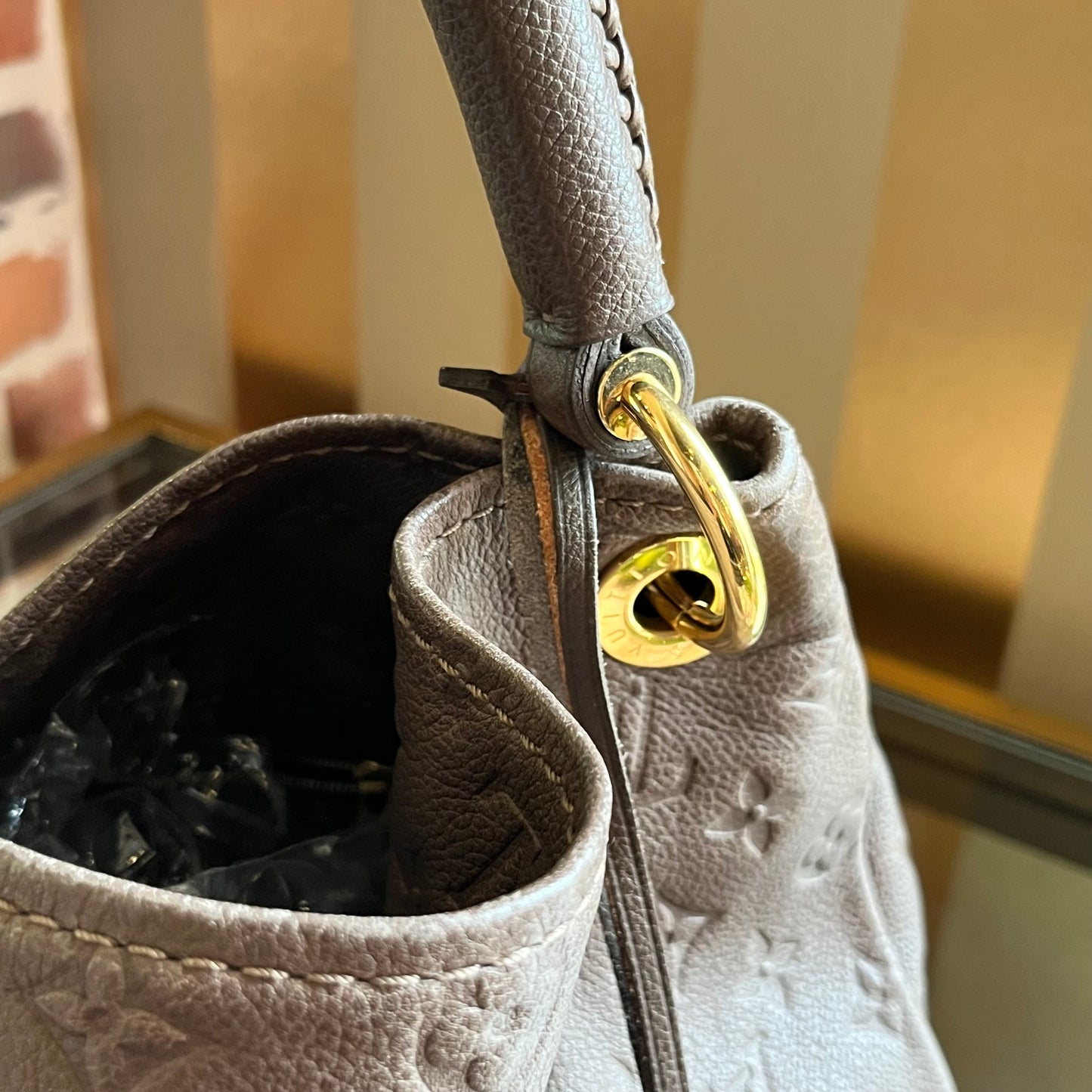 LOUIS VUITTON Artsy MM Monogram Empreinte Hobo Bag TS4021