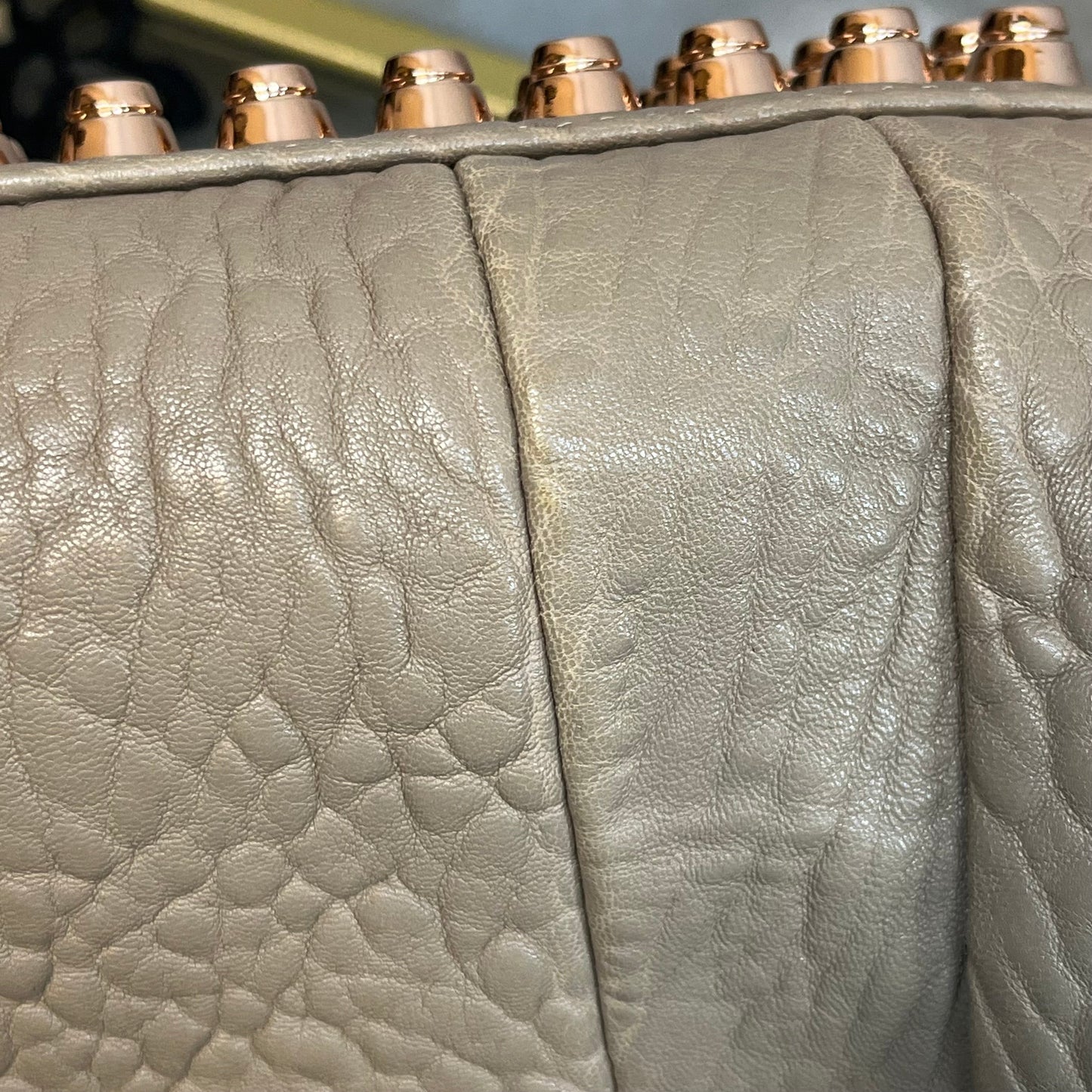ALEXANDER WANG Rocco Pebbled Lambskin Satchel Bag TS3946