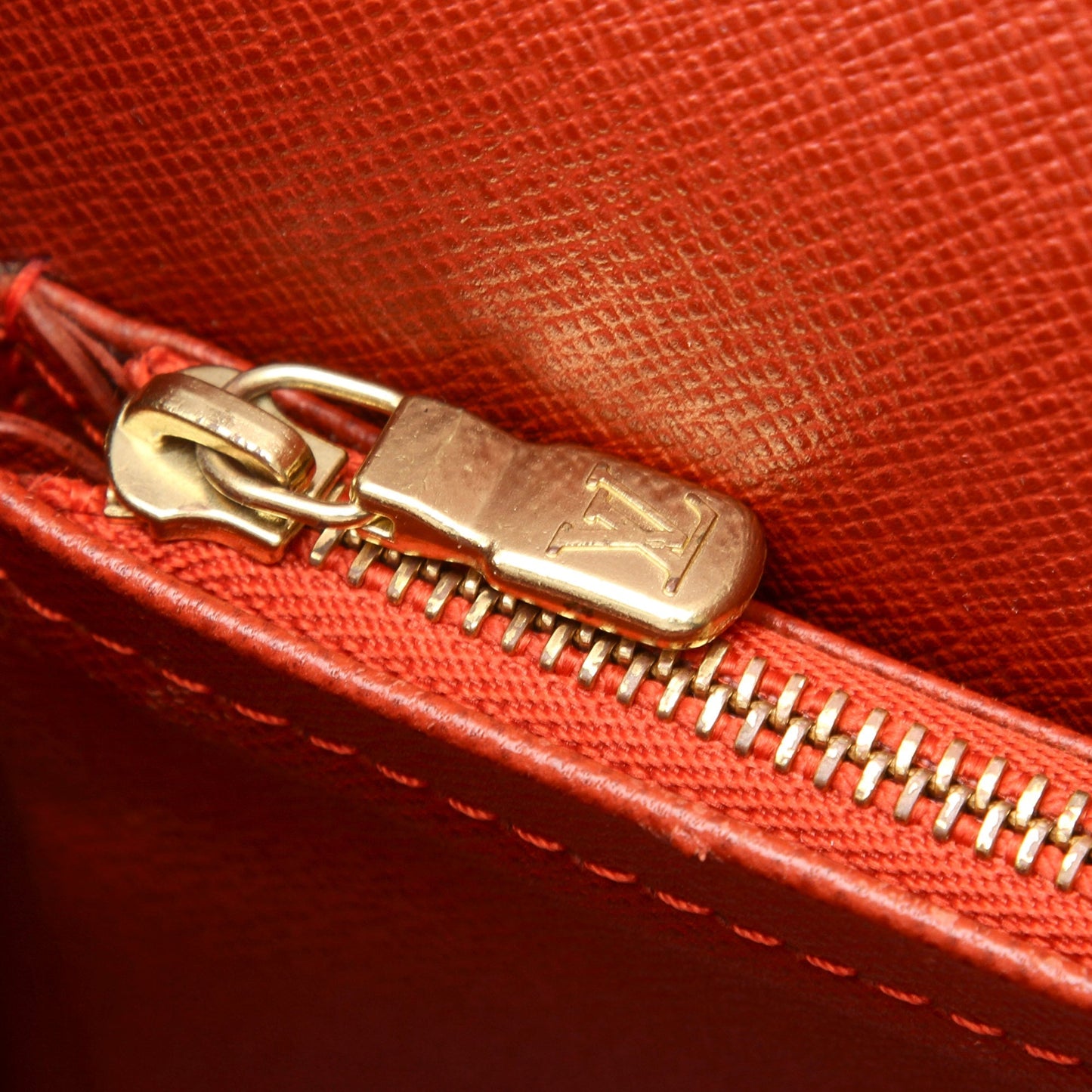 Louis Vuitto Tribeca Long Damier Ebene Canvas Bag