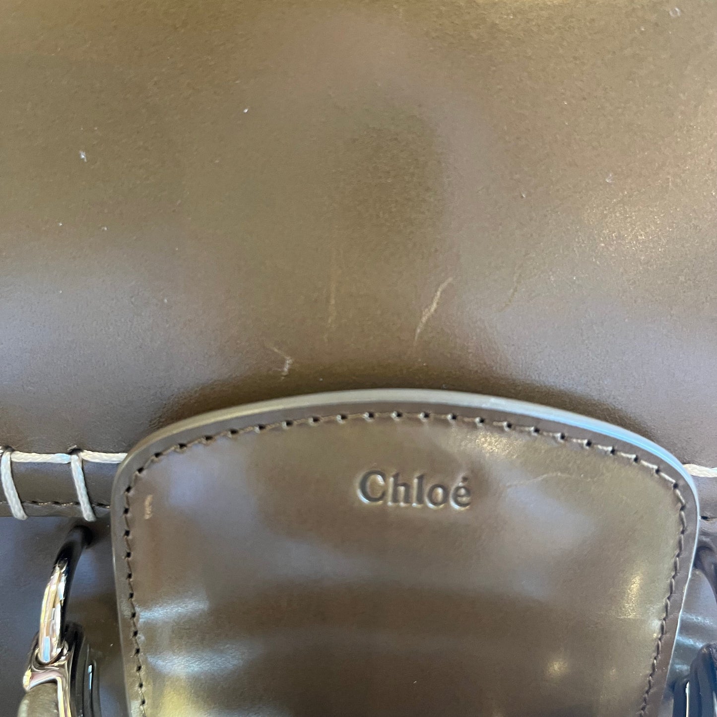 CHLOE Kattie Blanket Stitch Leather Crossbody Bag