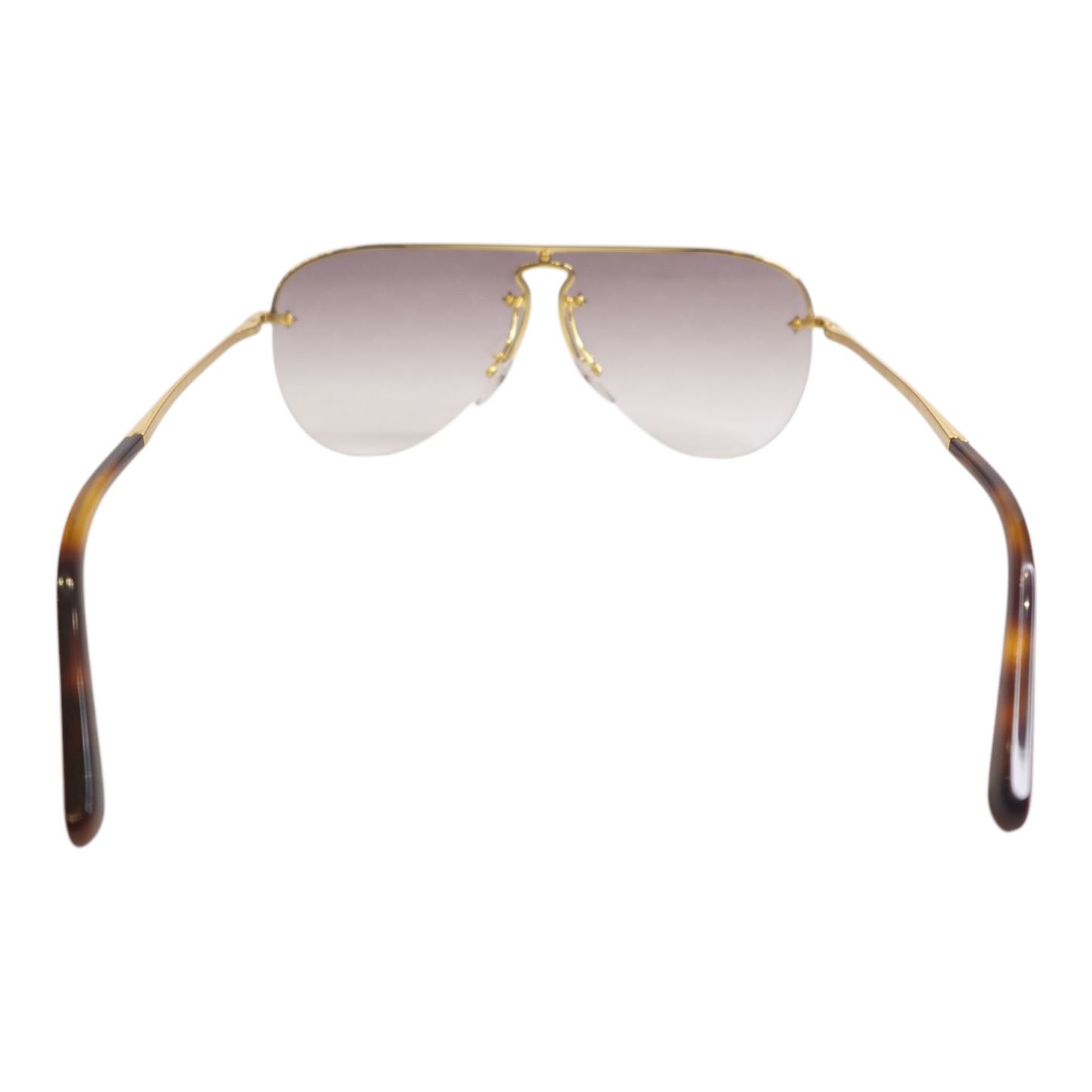 GLM-Gold Logo Aviator Sunglasses