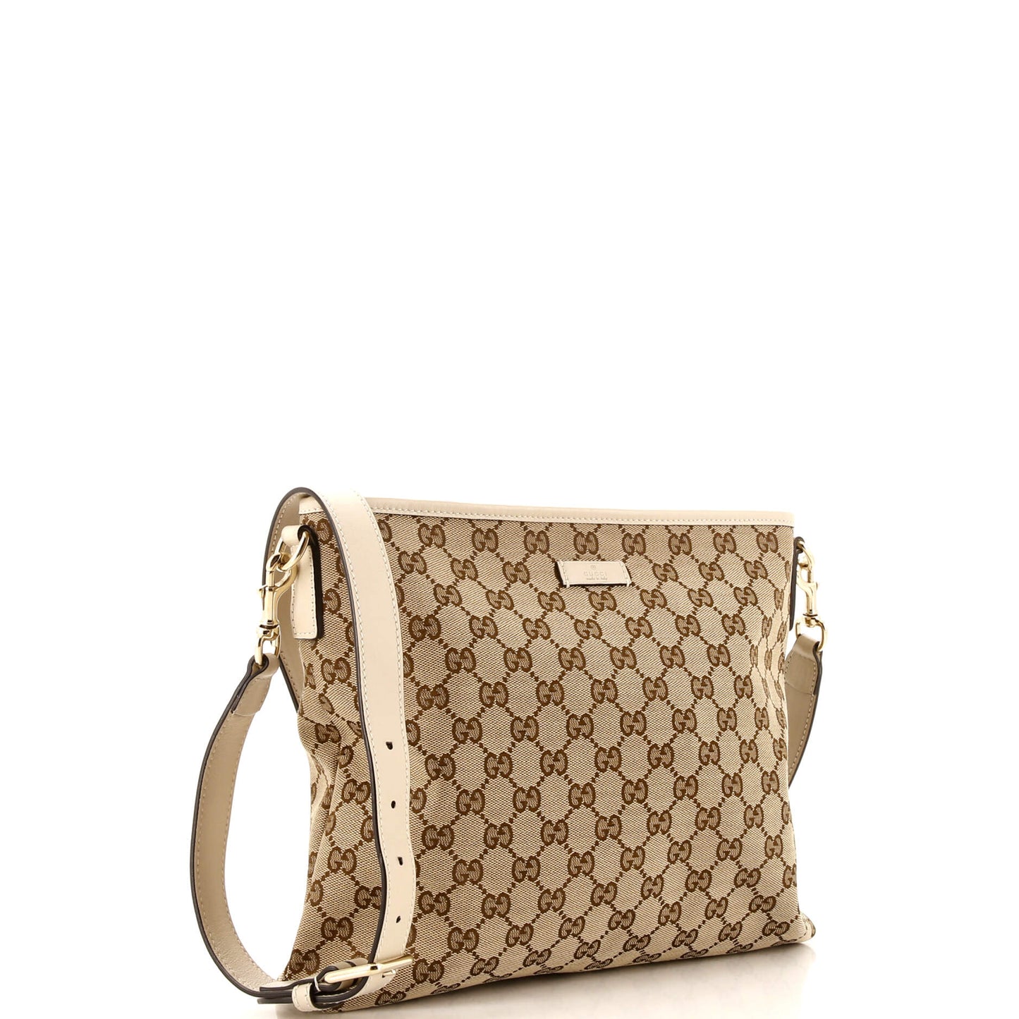 Flat Messenger Bag GG Canvas Medium