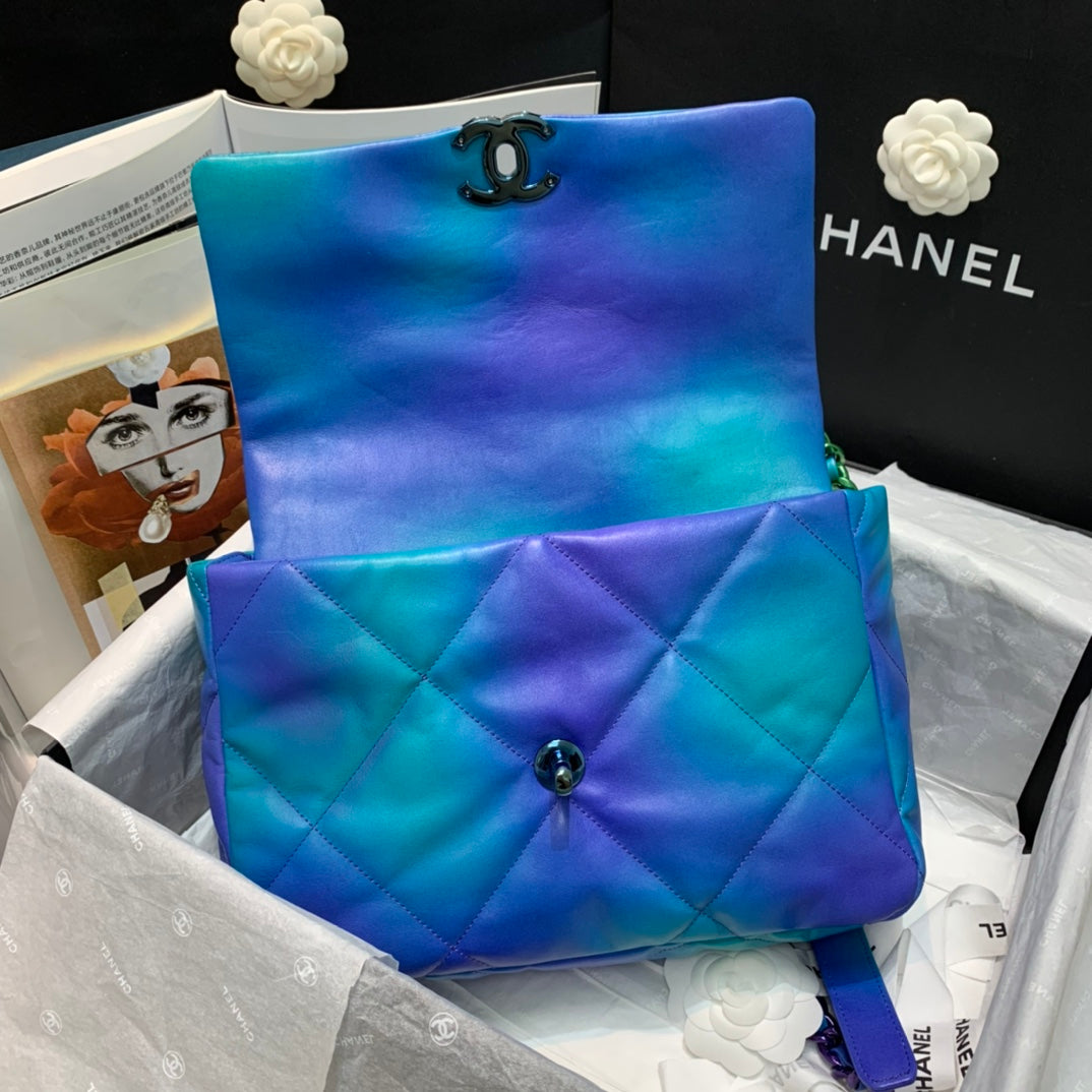CHL 19 Tie and Dye GlamIap Ombre Bag For Women 25cm/10in