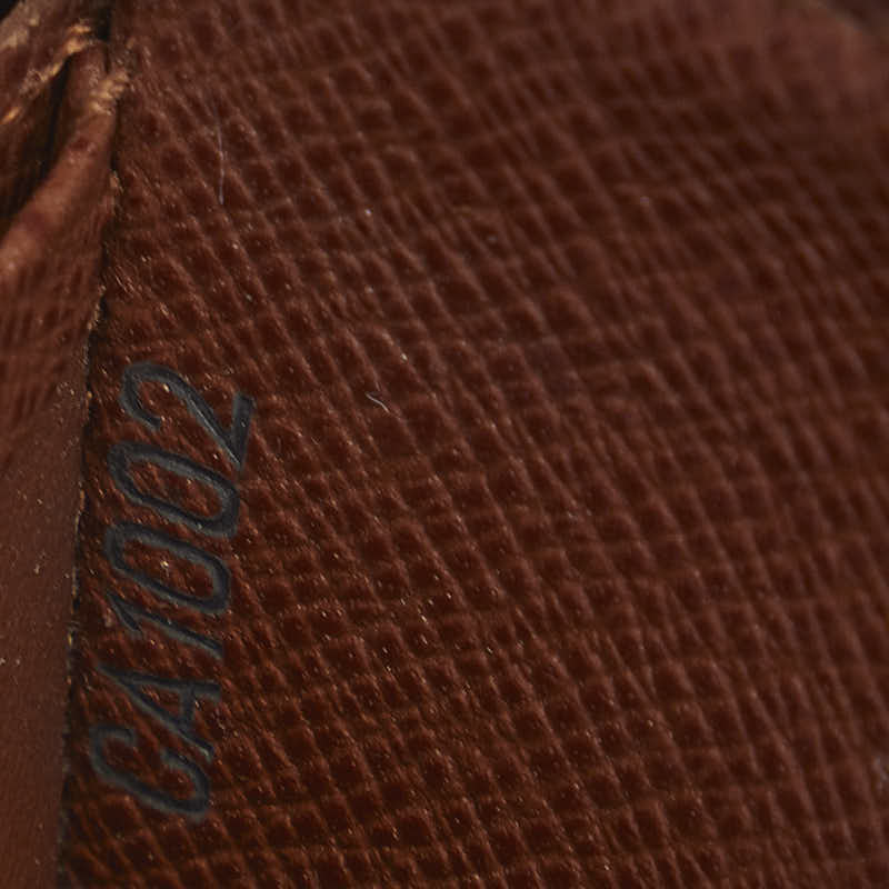 Louis Vuitton Monograms Portemoney Long Wallet Round Fassner M61727 Brown PVC Leather  Louis Vuitton