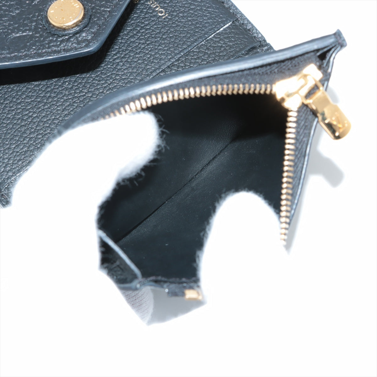 Louis Vuitton Monogram Amplant Portefolio Zoe M62935 Noir Compact Wallet