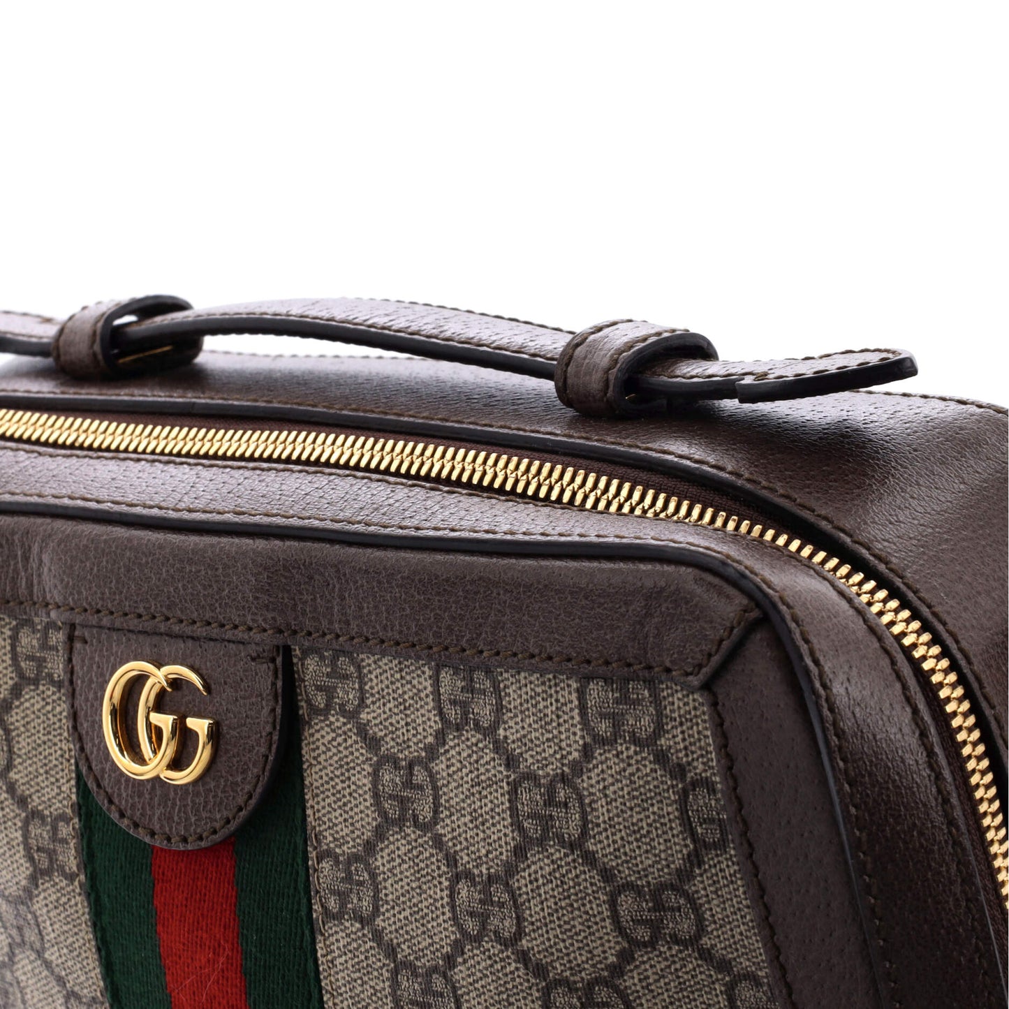 Ophidia Zip Around Camera Bag GG Coated Canvas Small