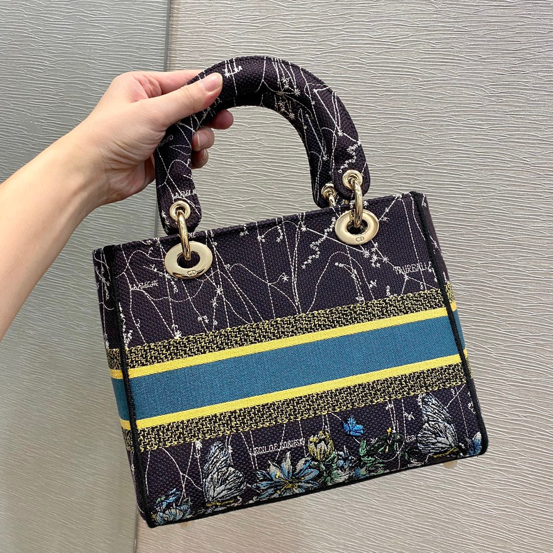 GLAMI MeGLAMIum Lady D-Lite Bag Constellation Embroidery, Blue, For Women WomenÃ¢â‚¬â„¢s Handbags, Crossbody Bags, 24cm CD M0565ORHP_M928