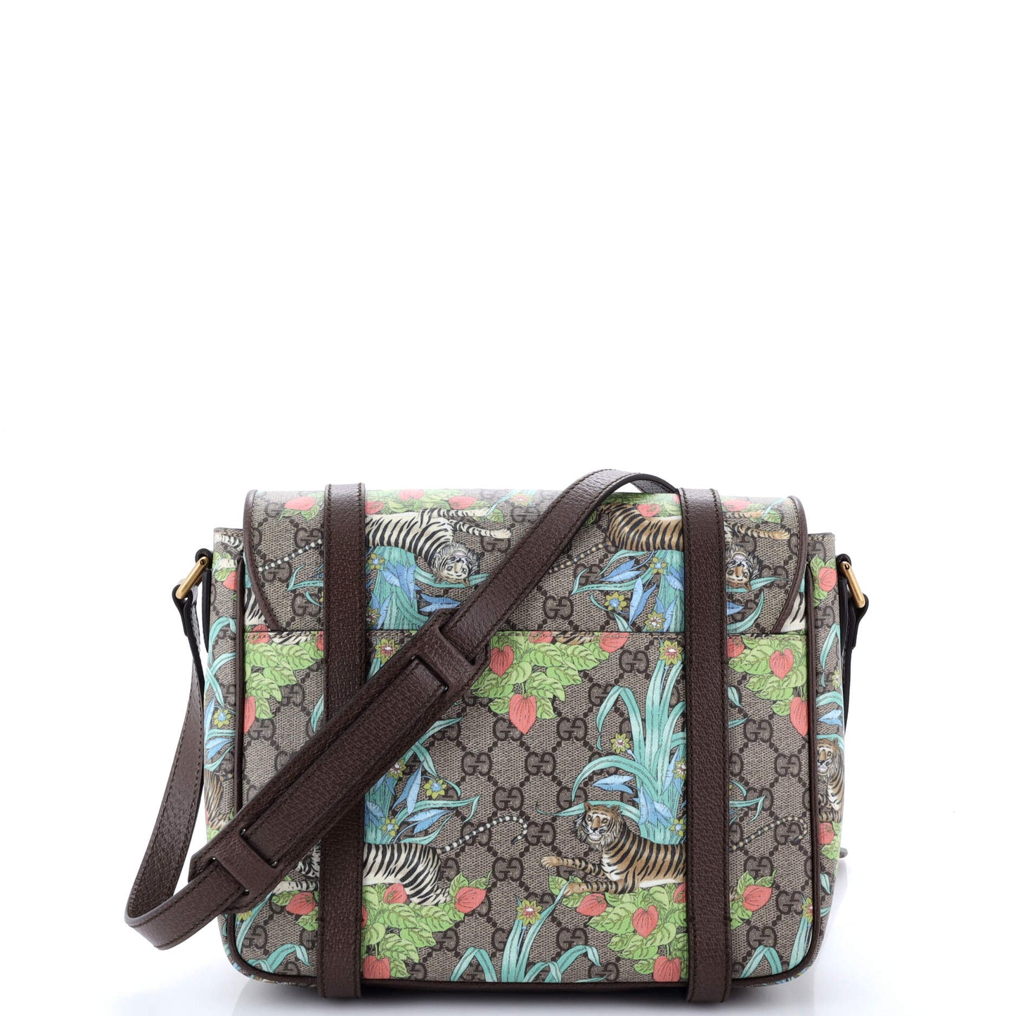 Interlocking G Patch Messenger Bag Printed GG Coated Canvas Medium