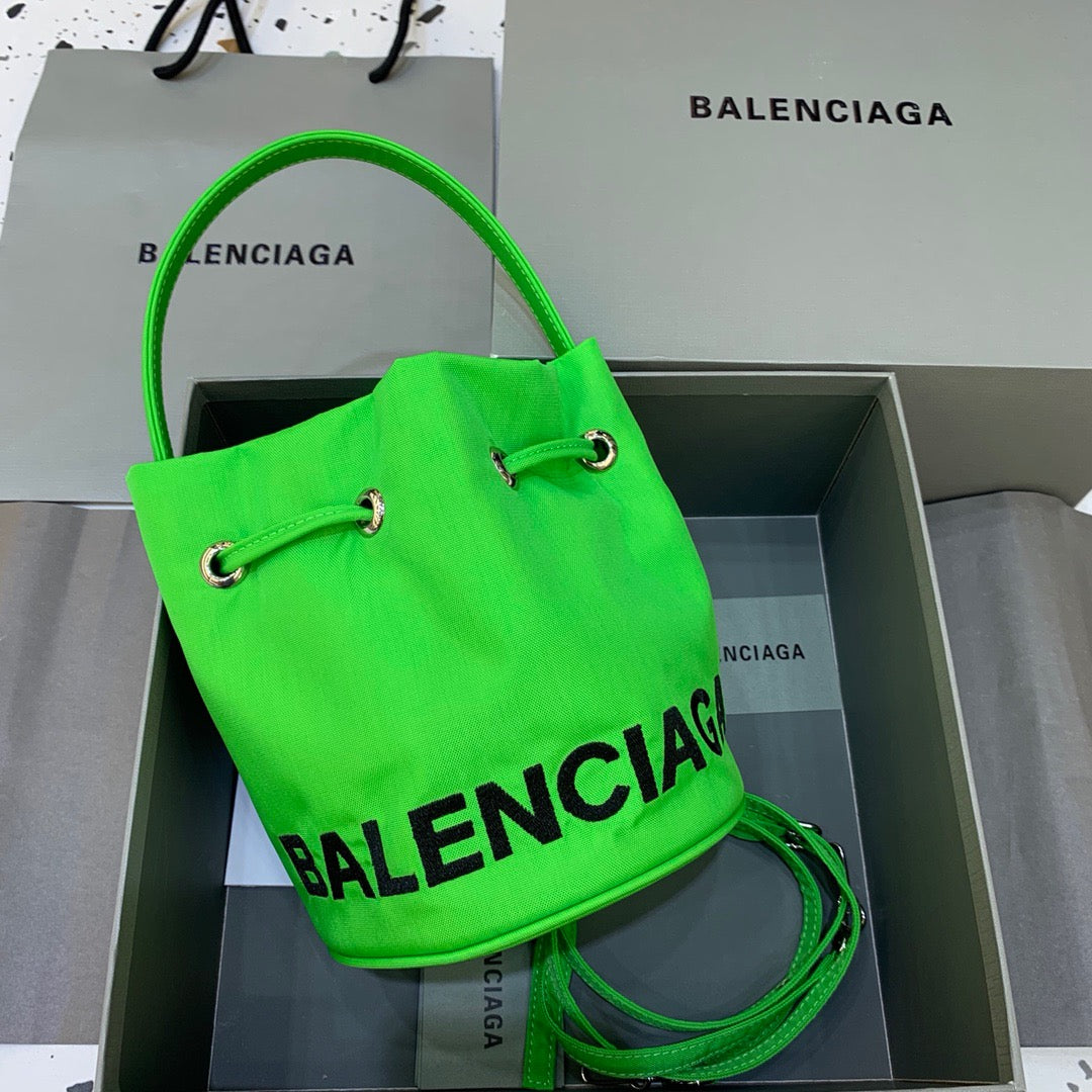 Balen Le Cagole MeGLAMIum Bucket Bag In Green, For Women,  Bags 11.8in/30cm