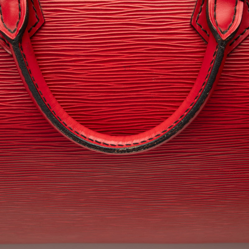 LOUIS VUITTON Epi Speedy 40 Boston Bag Handbag M42987 Castilian Red Ladies
