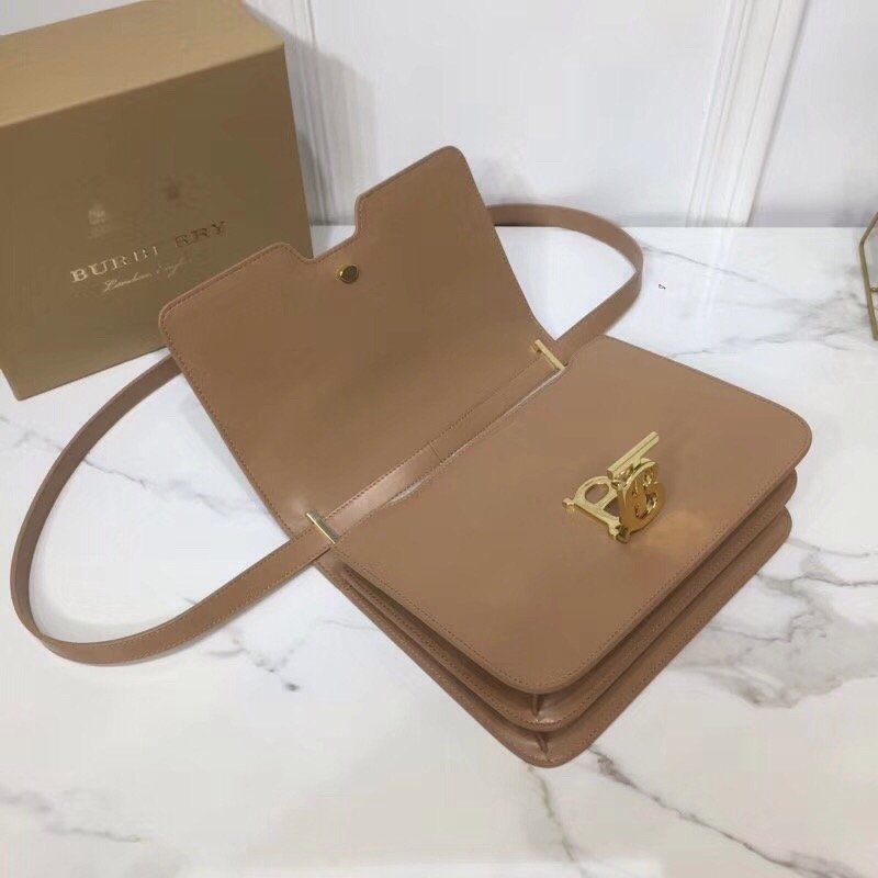 GLAMI Small TB Crossbody Bag Monogram Light Brown For Women, Bags 8.3in/21cm