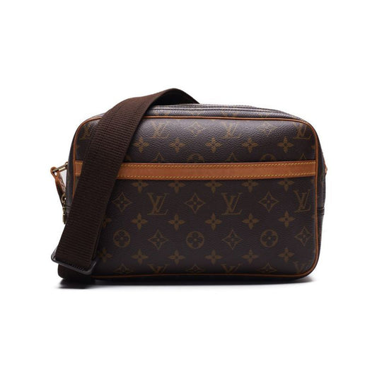 LOUIS VUITTON Monogram Reporters PM Shoulder Bag Monograms Brown  Shoulder Bag  Shoulder Bag Ladies Hybrid Bag  Delivery