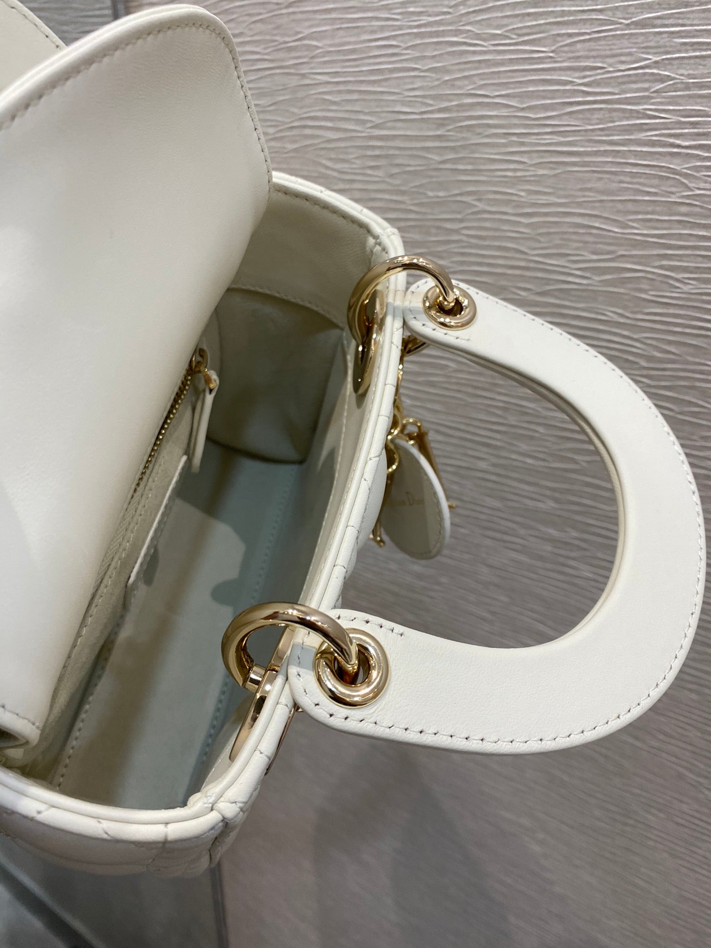 GLAMI Mini Lady Bag White For Women 6.5in/17cm CD M0505SLOI