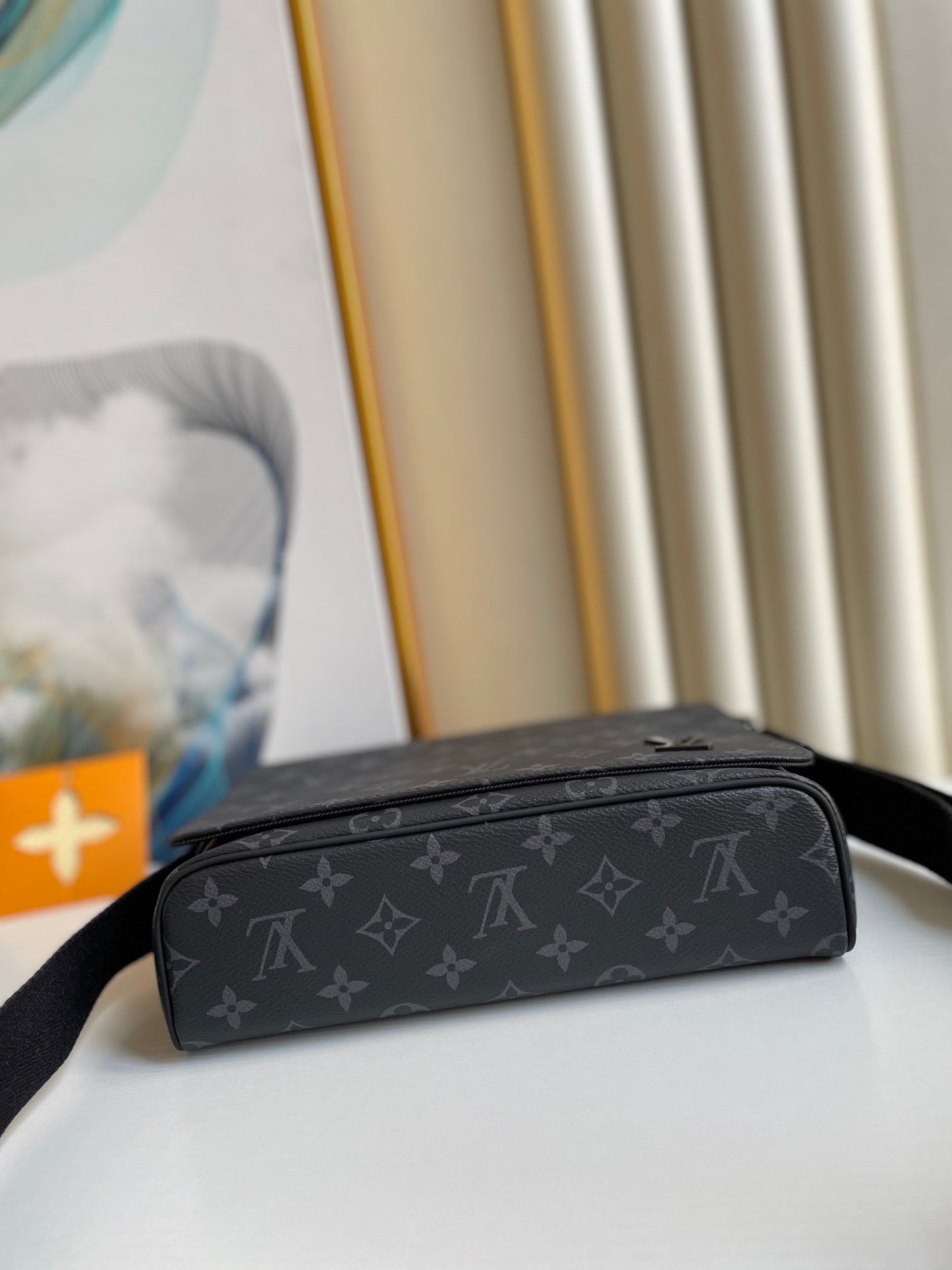 LV GLAMIstrict PM Monogram Eclipse Canvas For Men, Bags, Shoulder And Crossbody Bags 9.8in/25cm LV M44000