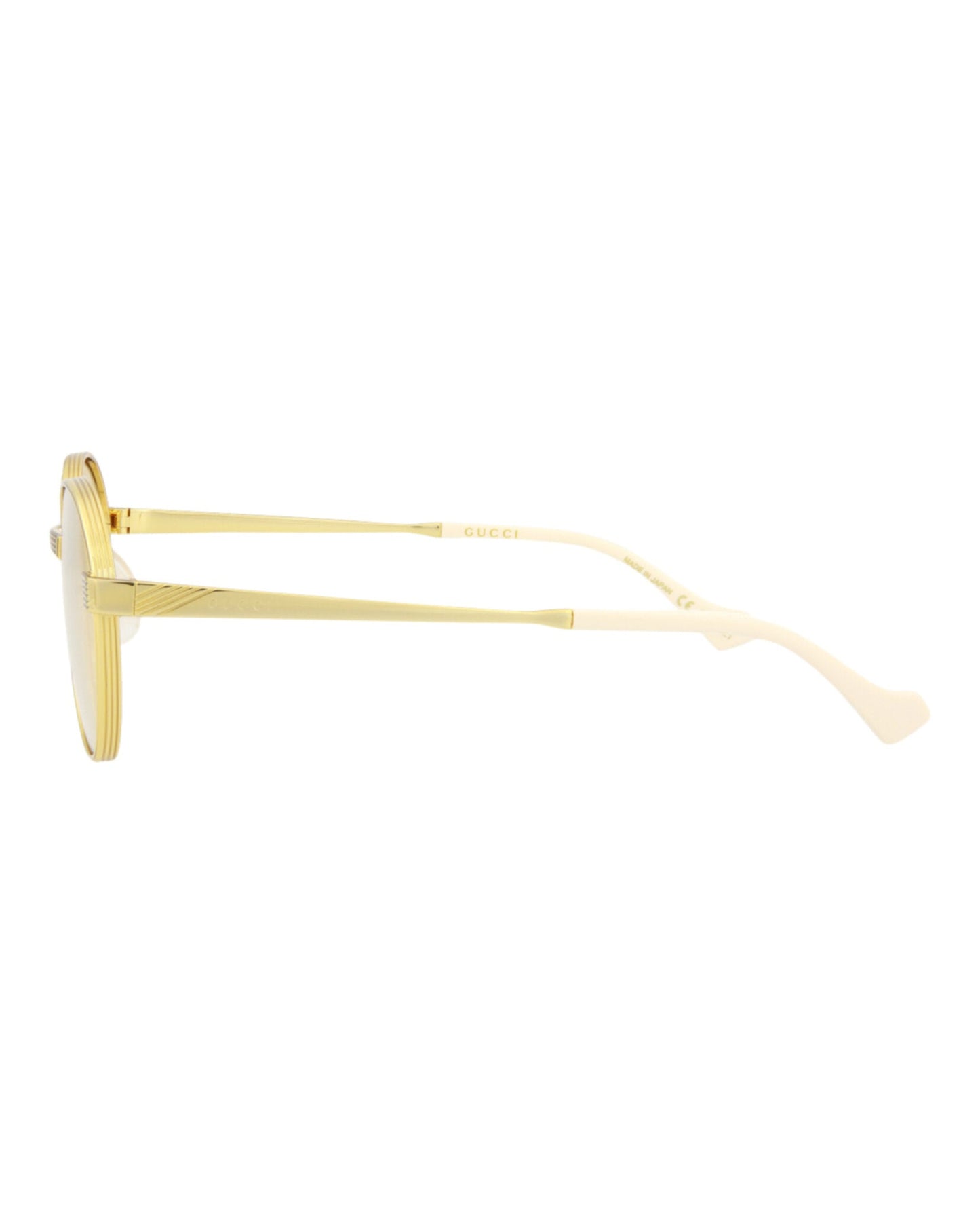 Round-Frame Metal Sunglasses