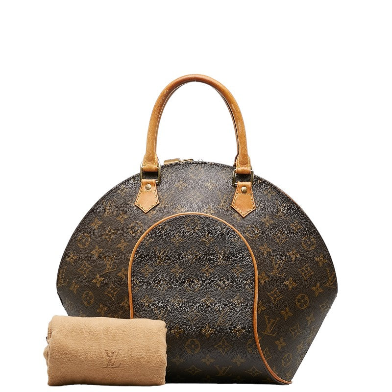 Louis Vuitton Monogram Ellipse MM Handbag M51126 Brown PVC Leather  Louis Vuitton